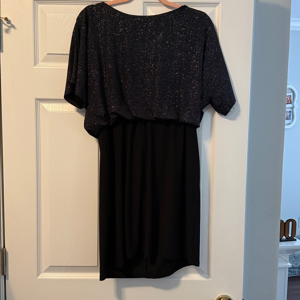 Annalee + Hope Black Dress with Shimmer